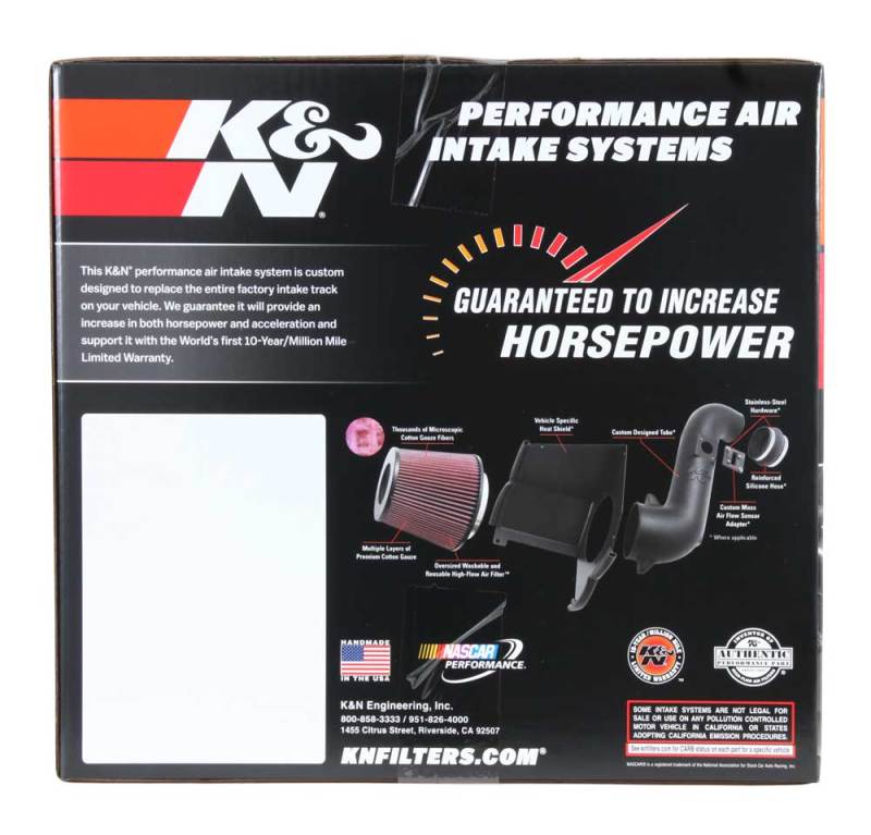 K&N 19-20 Jeep Cherokee L4-2.4L Performance Air Intake Kit