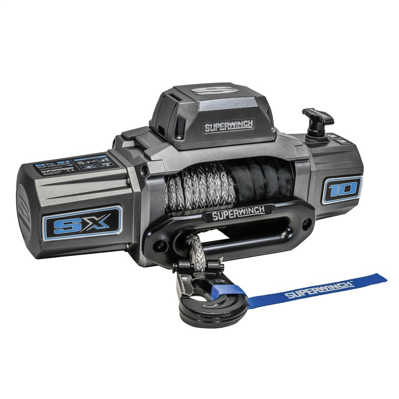Superwinch 10000 LBS 12V DC 3/8in x 80ft Synthetic Rope SX 10000 Winch