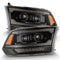 AlphaRex 09-18 RAM 1500 PRO-Series Proj Headlights Alpha-Black w/Sequential Signal & Top/Middle DRL