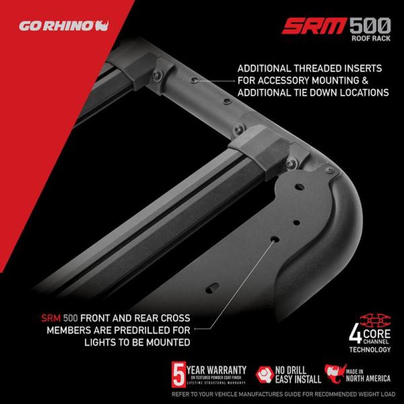 Go Rhino SRM 500 Roof Rack - 65in