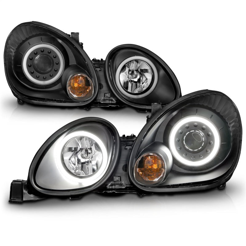Anzo Projector Headlights w/ Halo Black 121232 Anzo Projector Headlights w/ Halo Black 121232