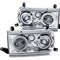 ANZO 1991-1994 Toyota Land Cruiser Crystal Headlights w/ Halo Chrome