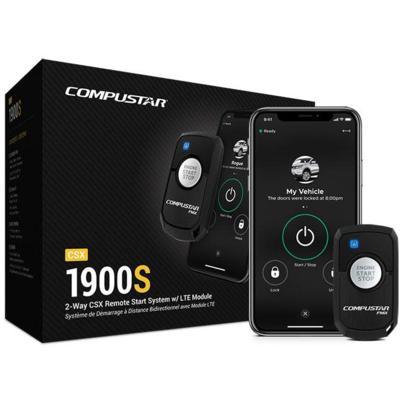 CompuStar CSX1900-S (Automatic w/ Push Button Ignition) - 2-Way, 1-Button Remote Start Bundle w/ LTE Module - Installations Unlimited