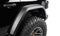 Bushwacker 18-21 Jeep Wrangler JL (2-Door & 4-Door) Flat Style Flares 4pc - Black