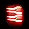 AlphaRex 10-21 Toyota 4Runner LUXX LED Taillights Blk/Red w/Activ Light/Seq Signal