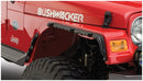 Bushwacker 97-06 Jeep Wrangler Flat Style Flares 4pc - Black