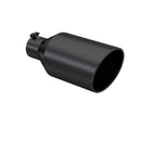 MBRP Universal Tip 8in O.D. Rolled End 4in inlet 18in length Black