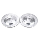 Power Stop 05-14 Ford Mustang Rear Evolution Drilled & Slotted Rotors - Pair