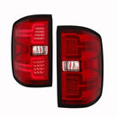 ANZO 2014-2018 Chevy Silverado 1500 LED Taillights Red/Clear