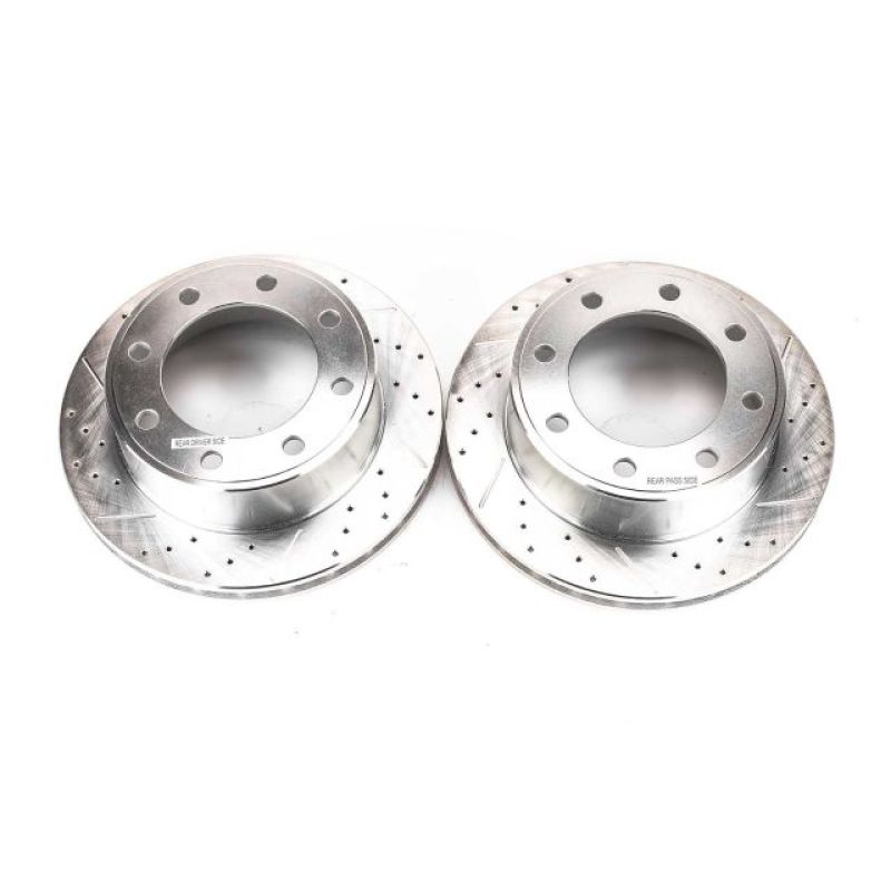 Power Stop 00-05 Ford Excursion Rear Evolution Drilled & Slotted Rotors - Pair