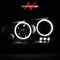 ANZO 2006-2010 Dodge Charger Projector Headlights w/ Halo Chrome (CCFL)