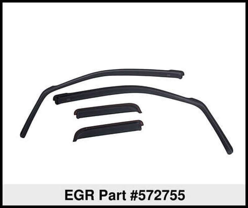 EGR 09-13 Dodge Ram 1500/2500/3500 Crew Cab In-Channel Window Visors - Set of 4 - Matte (572755)
