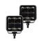 Go Rhino Xplor Blackout Series Cube LED Spot Light Kit (Surface/Threaded Stud Mnt) 2x2 - Blk (Pair)