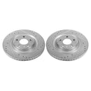 Power Stop 17-19 Audi A4 Rear Evolution Drilled & Slotted Rotors - Pair