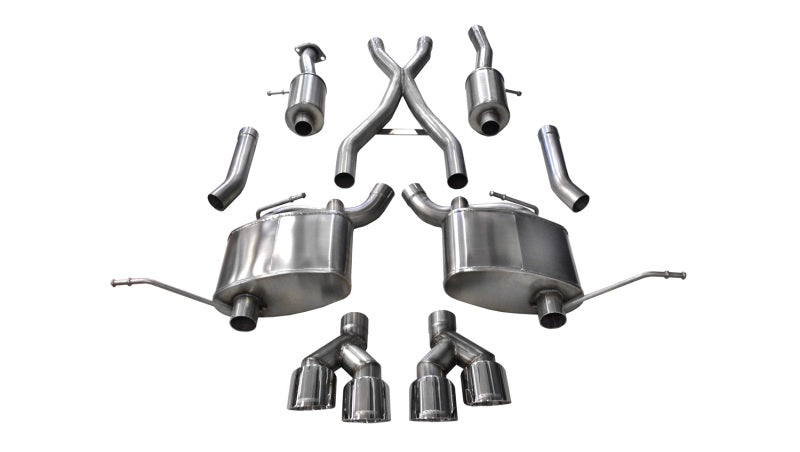 Corsa 14-16 Jeep Grand Cherokee Summit Edition Polished 2.5in Dual Rear Exit Cat-Back Exhaust