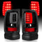 ANZO 1994-2001 Dodge Ram 1500 LED Taillights Plank Style Black w/Clear Lens