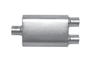 Gibson MWA Superflow Center/Dual Oval Muffler - 4x9x14in/3in Inlet/2.5in Outlet - Stainless