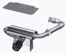 MBRP 17-21 Can-Am Maverick Turbo/Turbo R 2.5in Perf Series Chamber Oval Turbo Back Exhaust C/F Tip