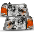 ANZO 2001-2011 Ford Ranger Crystal Headlight Chrome w/Corner Lights (OE Replacement)