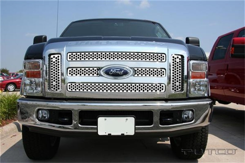 Putco 08-10 Ford SuperDuty (Will not Fit XL/FX4) Punch Stainless Steel Grilles