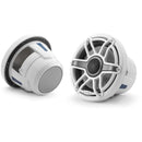8.8-inch (224 mm) Marine Coaxial Speakers, Gloss White Trim Ring, Gloss White Sport Grille, - Installations Unlimited
