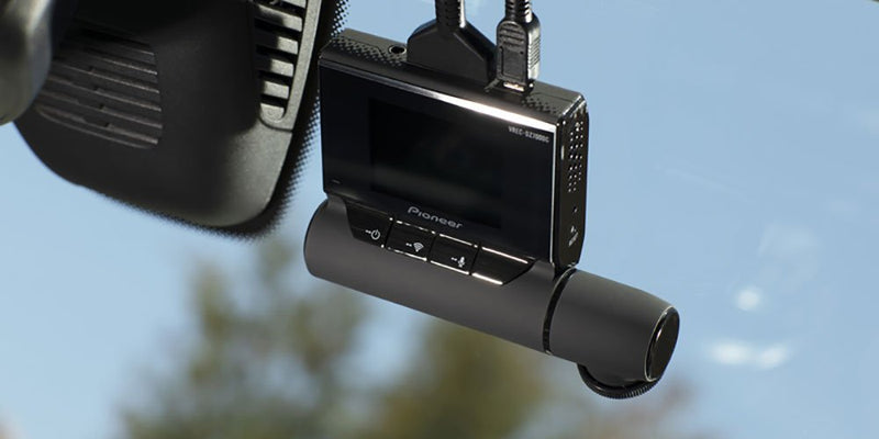 Pioneer 2 Channel Dual HD Dash Cam with, GPS, and Wi-Fi - VREC-DZ700DC