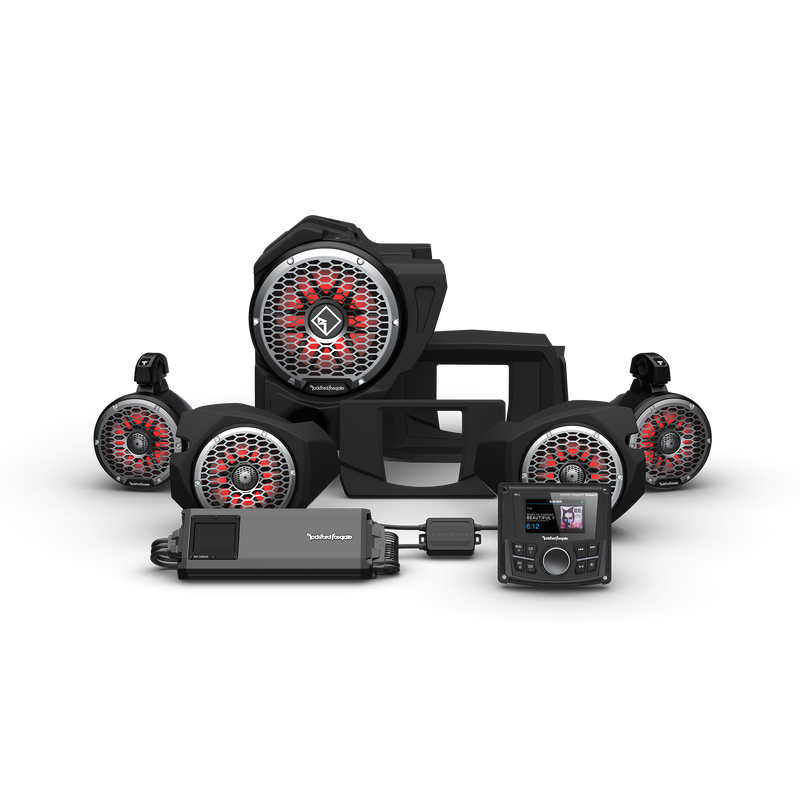 PMX-3, Front Color Optix™ Speaker & Subwoofer Kit for Select Polaris® RZR® Models (Gen-3) RZR14-STG5