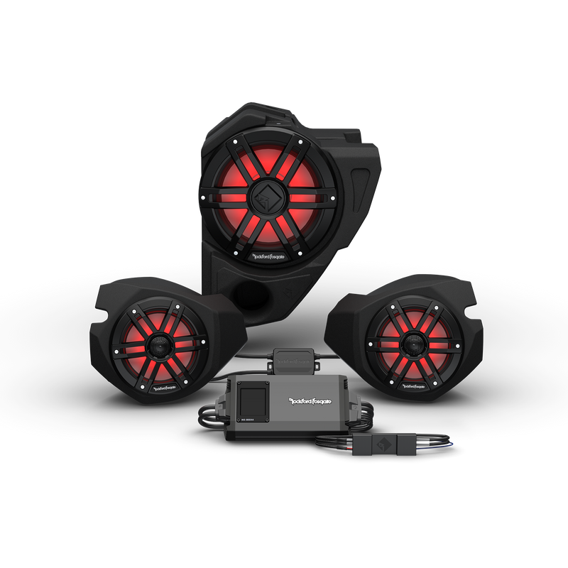 Rockford Fosgate RZR14RC-STG3 Stage 3 Audio Upgrade Kit for Select 2014+ Polaris RZR Models w/ Ride Command